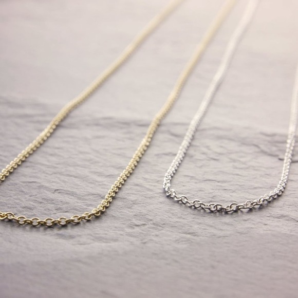 14/16/18" Dainty Sterling Silver Chain w/ Spring Clasp (posh 270-1sd) - Picture 5 of 7